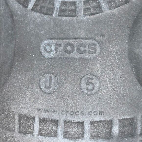 Big Kid Crocs Tie Dye Print Slides Flip Flop Sandals J 5 - Picture 4 of 6